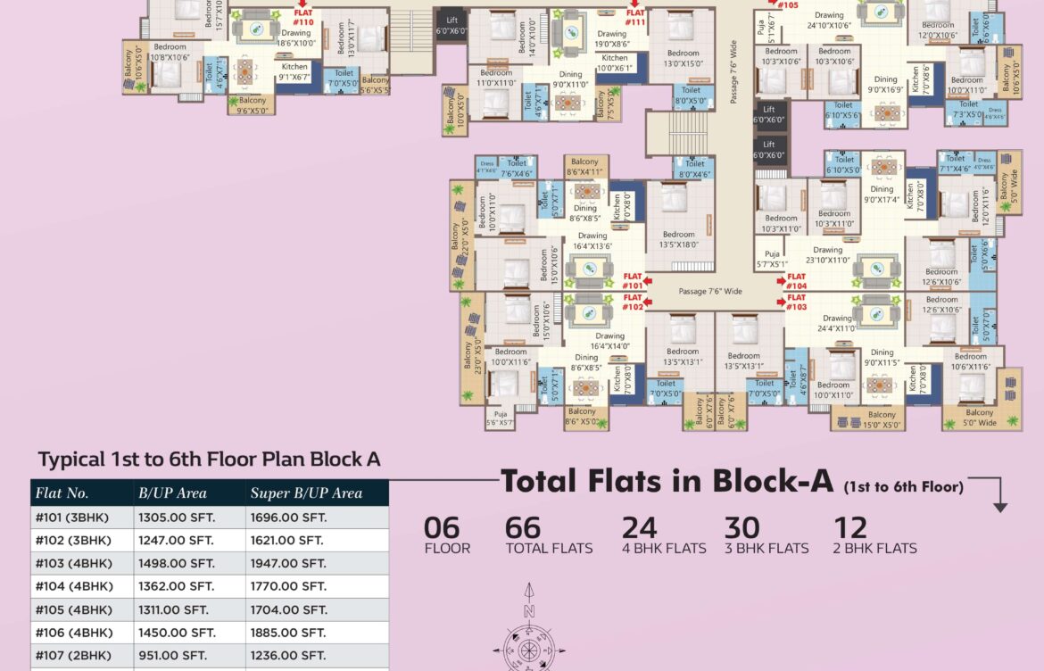 Block A – Upper Floor